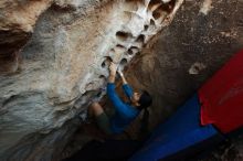 Bouldering in Hueco Tanks on 03/01/2019 with Blue Lizard Climbing and Yoga

Filename: SRM_20190301_1111060.jpg
Aperture: f/5.0
Shutter Speed: 1/160
Body: Canon EOS-1D Mark II
Lens: Canon EF 16-35mm f/2.8 L