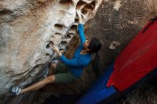 Bouldering in Hueco Tanks on 03/01/2019 with Blue Lizard Climbing and Yoga

Filename: SRM_20190301_1111100.jpg
Aperture: f/5.0
Shutter Speed: 1/160
Body: Canon EOS-1D Mark II
Lens: Canon EF 16-35mm f/2.8 L