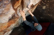 Bouldering in Hueco Tanks on 03/01/2019 with Blue Lizard Climbing and Yoga

Filename: SRM_20190301_1113440.jpg
Aperture: f/5.0
Shutter Speed: 1/400
Body: Canon EOS-1D Mark II
Lens: Canon EF 16-35mm f/2.8 L