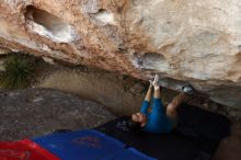 Bouldering in Hueco Tanks on 03/01/2019 with Blue Lizard Climbing and Yoga

Filename: SRM_20190301_1126500.jpg
Aperture: f/5.6
Shutter Speed: 1/125
Body: Canon EOS-1D Mark II
Lens: Canon EF 16-35mm f/2.8 L