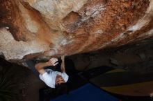 Bouldering in Hueco Tanks on 03/01/2019 with Blue Lizard Climbing and Yoga

Filename: SRM_20190301_1140100.jpg
Aperture: f/5.6
Shutter Speed: 1/250
Body: Canon EOS-1D Mark II
Lens: Canon EF 16-35mm f/2.8 L