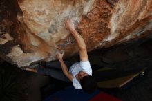 Bouldering in Hueco Tanks on 03/01/2019 with Blue Lizard Climbing and Yoga

Filename: SRM_20190301_1140210.jpg
Aperture: f/5.6
Shutter Speed: 1/320
Body: Canon EOS-1D Mark II
Lens: Canon EF 16-35mm f/2.8 L