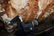Bouldering in Hueco Tanks on 03/01/2019 with Blue Lizard Climbing and Yoga

Filename: SRM_20190301_1145190.jpg
Aperture: f/5.0
Shutter Speed: 1/250
Body: Canon EOS-1D Mark II
Lens: Canon EF 16-35mm f/2.8 L