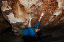 Bouldering in Hueco Tanks on 03/01/2019 with Blue Lizard Climbing and Yoga

Filename: SRM_20190301_1146530.jpg
Aperture: f/5.0
Shutter Speed: 1/320
Body: Canon EOS-1D Mark II
Lens: Canon EF 16-35mm f/2.8 L