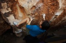 Bouldering in Hueco Tanks on 03/01/2019 with Blue Lizard Climbing and Yoga

Filename: SRM_20190301_1147010.jpg
Aperture: f/5.0
Shutter Speed: 1/320
Body: Canon EOS-1D Mark II
Lens: Canon EF 16-35mm f/2.8 L