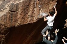 Bouldering in Hueco Tanks on 03/01/2019 with Blue Lizard Climbing and Yoga

Filename: SRM_20190301_1158280.jpg
Aperture: f/4.0
Shutter Speed: 1/800
Body: Canon EOS-1D Mark II
Lens: Canon EF 50mm f/1.8 II