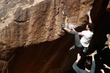 Bouldering in Hueco Tanks on 03/01/2019 with Blue Lizard Climbing and Yoga

Filename: SRM_20190301_1158300.jpg
Aperture: f/4.0
Shutter Speed: 1/800
Body: Canon EOS-1D Mark II
Lens: Canon EF 50mm f/1.8 II