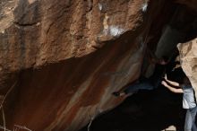 Bouldering in Hueco Tanks on 03/01/2019 with Blue Lizard Climbing and Yoga

Filename: SRM_20190301_1201170.jpg
Aperture: f/5.6
Shutter Speed: 1/250
Body: Canon EOS-1D Mark II
Lens: Canon EF 50mm f/1.8 II