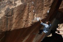 Bouldering in Hueco Tanks on 03/01/2019 with Blue Lizard Climbing and Yoga

Filename: SRM_20190301_1204410.jpg
Aperture: f/5.0
Shutter Speed: 1/250
Body: Canon EOS-1D Mark II
Lens: Canon EF 50mm f/1.8 II