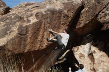 Bouldering in Hueco Tanks on 03/01/2019 with Blue Lizard Climbing and Yoga

Filename: SRM_20190301_1213370.jpg
Aperture: f/5.0
Shutter Speed: 1/250
Body: Canon EOS-1D Mark II
Lens: Canon EF 50mm f/1.8 II