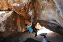 Bouldering in Hueco Tanks on 03/01/2019 with Blue Lizard Climbing and Yoga

Filename: SRM_20190301_1243340.jpg
Aperture: f/5.0
Shutter Speed: 1/250
Body: Canon EOS-1D Mark II
Lens: Canon EF 16-35mm f/2.8 L