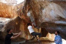 Bouldering in Hueco Tanks on 03/01/2019 with Blue Lizard Climbing and Yoga

Filename: SRM_20190301_1250400.jpg
Aperture: f/5.0
Shutter Speed: 1/200
Body: Canon EOS-1D Mark II
Lens: Canon EF 16-35mm f/2.8 L