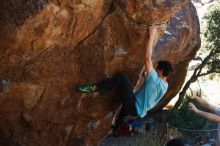 Bouldering in Hueco Tanks on 03/01/2019 with Blue Lizard Climbing and Yoga

Filename: SRM_20190301_1336590.jpg
Aperture: f/2.8
Shutter Speed: 1/640
Body: Canon EOS-1D Mark II
Lens: Canon EF 50mm f/1.8 II