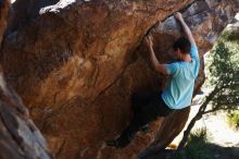 Bouldering in Hueco Tanks on 03/01/2019 with Blue Lizard Climbing and Yoga

Filename: SRM_20190301_1337190.jpg
Aperture: f/2.8
Shutter Speed: 1/800
Body: Canon EOS-1D Mark II
Lens: Canon EF 50mm f/1.8 II