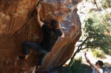 Bouldering in Hueco Tanks on 03/01/2019 with Blue Lizard Climbing and Yoga

Filename: SRM_20190301_1339400.jpg
Aperture: f/3.5
Shutter Speed: 1/250
Body: Canon EOS-1D Mark II
Lens: Canon EF 50mm f/1.8 II