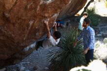 Bouldering in Hueco Tanks on 03/01/2019 with Blue Lizard Climbing and Yoga

Filename: SRM_20190301_1342160.jpg
Aperture: f/3.5
Shutter Speed: 1/200
Body: Canon EOS-1D Mark II
Lens: Canon EF 50mm f/1.8 II
