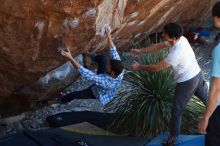 Bouldering in Hueco Tanks on 03/01/2019 with Blue Lizard Climbing and Yoga

Filename: SRM_20190301_1344060.jpg
Aperture: f/3.5
Shutter Speed: 1/160
Body: Canon EOS-1D Mark II
Lens: Canon EF 50mm f/1.8 II