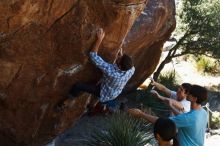 Bouldering in Hueco Tanks on 03/01/2019 with Blue Lizard Climbing and Yoga

Filename: SRM_20190301_1344370.jpg
Aperture: f/3.5
Shutter Speed: 1/320
Body: Canon EOS-1D Mark II
Lens: Canon EF 50mm f/1.8 II