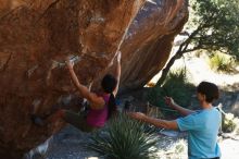 Bouldering in Hueco Tanks on 03/01/2019 with Blue Lizard Climbing and Yoga

Filename: SRM_20190301_1346480.jpg
Aperture: f/3.5
Shutter Speed: 1/250
Body: Canon EOS-1D Mark II
Lens: Canon EF 50mm f/1.8 II