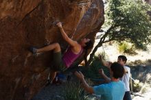 Bouldering in Hueco Tanks on 03/01/2019 with Blue Lizard Climbing and Yoga

Filename: SRM_20190301_1347470.jpg
Aperture: f/3.5
Shutter Speed: 1/400
Body: Canon EOS-1D Mark II
Lens: Canon EF 50mm f/1.8 II