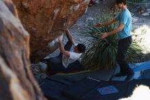 Bouldering in Hueco Tanks on 03/01/2019 with Blue Lizard Climbing and Yoga

Filename: SRM_20190301_1349320.jpg
Aperture: f/3.5
Shutter Speed: 1/160
Body: Canon EOS-1D Mark II
Lens: Canon EF 50mm f/1.8 II