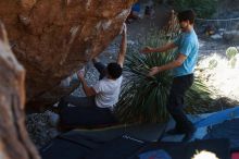 Bouldering in Hueco Tanks on 03/01/2019 with Blue Lizard Climbing and Yoga

Filename: SRM_20190301_1349340.jpg
Aperture: f/3.5
Shutter Speed: 1/200
Body: Canon EOS-1D Mark II
Lens: Canon EF 50mm f/1.8 II