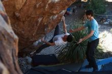 Bouldering in Hueco Tanks on 03/01/2019 with Blue Lizard Climbing and Yoga

Filename: SRM_20190301_1349360.jpg
Aperture: f/3.5
Shutter Speed: 1/200
Body: Canon EOS-1D Mark II
Lens: Canon EF 50mm f/1.8 II