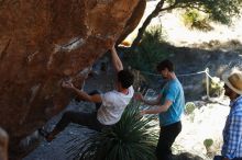 Bouldering in Hueco Tanks on 03/01/2019 with Blue Lizard Climbing and Yoga

Filename: SRM_20190301_1349460.jpg
Aperture: f/3.5
Shutter Speed: 1/250
Body: Canon EOS-1D Mark II
Lens: Canon EF 50mm f/1.8 II