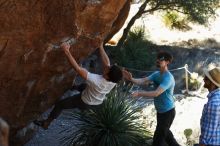 Bouldering in Hueco Tanks on 03/01/2019 with Blue Lizard Climbing and Yoga

Filename: SRM_20190301_1349470.jpg
Aperture: f/3.5
Shutter Speed: 1/320
Body: Canon EOS-1D Mark II
Lens: Canon EF 50mm f/1.8 II