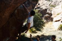 Bouldering in Hueco Tanks on 03/01/2019 with Blue Lizard Climbing and Yoga

Filename: SRM_20190301_1350240.jpg
Aperture: f/3.5
Shutter Speed: 1/800
Body: Canon EOS-1D Mark II
Lens: Canon EF 50mm f/1.8 II