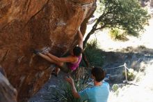 Bouldering in Hueco Tanks on 03/01/2019 with Blue Lizard Climbing and Yoga

Filename: SRM_20190301_1351330.jpg
Aperture: f/3.5
Shutter Speed: 1/250
Body: Canon EOS-1D Mark II
Lens: Canon EF 50mm f/1.8 II