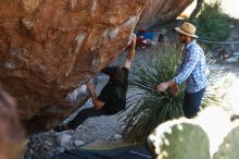 Bouldering in Hueco Tanks on 03/01/2019 with Blue Lizard Climbing and Yoga

Filename: SRM_20190301_1353380.jpg
Aperture: f/3.5
Shutter Speed: 1/125
Body: Canon EOS-1D Mark II
Lens: Canon EF 50mm f/1.8 II