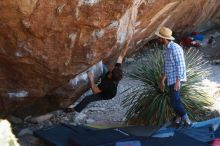 Bouldering in Hueco Tanks on 03/01/2019 with Blue Lizard Climbing and Yoga

Filename: SRM_20190301_1354370.jpg
Aperture: f/3.2
Shutter Speed: 1/160
Body: Canon EOS-1D Mark II
Lens: Canon EF 50mm f/1.8 II