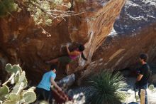 Bouldering in Hueco Tanks on 03/01/2019 with Blue Lizard Climbing and Yoga

Filename: SRM_20190301_1400520.jpg
Aperture: f/3.2
Shutter Speed: 1/400
Body: Canon EOS-1D Mark II
Lens: Canon EF 50mm f/1.8 II