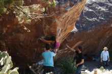 Bouldering in Hueco Tanks on 03/01/2019 with Blue Lizard Climbing and Yoga

Filename: SRM_20190301_1401000.jpg
Aperture: f/3.2
Shutter Speed: 1/400
Body: Canon EOS-1D Mark II
Lens: Canon EF 50mm f/1.8 II