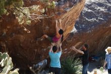 Bouldering in Hueco Tanks on 03/01/2019 with Blue Lizard Climbing and Yoga

Filename: SRM_20190301_1401080.jpg
Aperture: f/3.2
Shutter Speed: 1/400
Body: Canon EOS-1D Mark II
Lens: Canon EF 50mm f/1.8 II