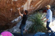 Bouldering in Hueco Tanks on 03/01/2019 with Blue Lizard Climbing and Yoga

Filename: SRM_20190301_1401580.jpg
Aperture: f/3.5
Shutter Speed: 1/160
Body: Canon EOS-1D Mark II
Lens: Canon EF 50mm f/1.8 II