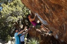 Bouldering in Hueco Tanks on 03/01/2019 with Blue Lizard Climbing and Yoga

Filename: SRM_20190301_1409061.jpg
Aperture: f/4.0
Shutter Speed: 1/400
Body: Canon EOS-1D Mark II
Lens: Canon EF 50mm f/1.8 II