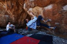 Bouldering in Hueco Tanks on 03/01/2019 with Blue Lizard Climbing and Yoga

Filename: SRM_20190301_1437480.jpg
Aperture: f/4.5
Shutter Speed: 1/320
Body: Canon EOS-1D Mark II
Lens: Canon EF 16-35mm f/2.8 L