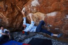Bouldering in Hueco Tanks on 03/01/2019 with Blue Lizard Climbing and Yoga

Filename: SRM_20190301_1437530.jpg
Aperture: f/4.5
Shutter Speed: 1/250
Body: Canon EOS-1D Mark II
Lens: Canon EF 16-35mm f/2.8 L