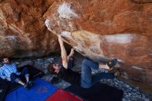 Bouldering in Hueco Tanks on 03/01/2019 with Blue Lizard Climbing and Yoga

Filename: SRM_20190301_1440300.jpg
Aperture: f/4.5
Shutter Speed: 1/250
Body: Canon EOS-1D Mark II
Lens: Canon EF 16-35mm f/2.8 L