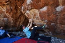 Bouldering in Hueco Tanks on 03/01/2019 with Blue Lizard Climbing and Yoga

Filename: SRM_20190301_1441080.jpg
Aperture: f/4.5
Shutter Speed: 1/250
Body: Canon EOS-1D Mark II
Lens: Canon EF 16-35mm f/2.8 L