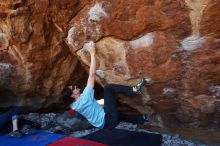 Bouldering in Hueco Tanks on 03/01/2019 with Blue Lizard Climbing and Yoga

Filename: SRM_20190301_1442430.jpg
Aperture: f/5.0
Shutter Speed: 1/200
Body: Canon EOS-1D Mark II
Lens: Canon EF 16-35mm f/2.8 L