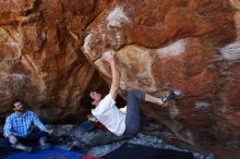 Bouldering in Hueco Tanks on 03/01/2019 with Blue Lizard Climbing and Yoga

Filename: SRM_20190301_1445380.jpg
Aperture: f/5.0
Shutter Speed: 1/200
Body: Canon EOS-1D Mark II
Lens: Canon EF 16-35mm f/2.8 L