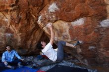 Bouldering in Hueco Tanks on 03/01/2019 with Blue Lizard Climbing and Yoga

Filename: SRM_20190301_1445380.jpg
Aperture: f/5.0
Shutter Speed: 1/200
Body: Canon EOS-1D Mark II
Lens: Canon EF 16-35mm f/2.8 L