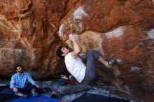 Bouldering in Hueco Tanks on 03/01/2019 with Blue Lizard Climbing and Yoga

Filename: SRM_20190301_1445400.jpg
Aperture: f/5.0
Shutter Speed: 1/200
Body: Canon EOS-1D Mark II
Lens: Canon EF 16-35mm f/2.8 L