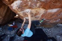 Bouldering in Hueco Tanks on 03/01/2019 with Blue Lizard Climbing and Yoga

Filename: SRM_20190301_1449530.jpg
Aperture: f/5.0
Shutter Speed: 1/200
Body: Canon EOS-1D Mark II
Lens: Canon EF 16-35mm f/2.8 L