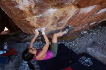 Bouldering in Hueco Tanks on 03/01/2019 with Blue Lizard Climbing and Yoga

Filename: SRM_20190301_1450430.jpg
Aperture: f/5.0
Shutter Speed: 1/200
Body: Canon EOS-1D Mark II
Lens: Canon EF 16-35mm f/2.8 L