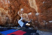 Bouldering in Hueco Tanks on 03/01/2019 with Blue Lizard Climbing and Yoga

Filename: SRM_20190301_1503260.jpg
Aperture: f/5.0
Shutter Speed: 1/250
Body: Canon EOS-1D Mark II
Lens: Canon EF 16-35mm f/2.8 L