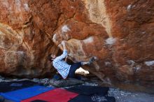 Bouldering in Hueco Tanks on 03/01/2019 with Blue Lizard Climbing and Yoga

Filename: SRM_20190301_1503261.jpg
Aperture: f/5.0
Shutter Speed: 1/250
Body: Canon EOS-1D Mark II
Lens: Canon EF 16-35mm f/2.8 L